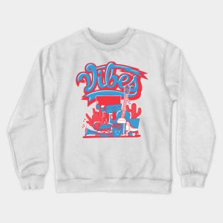 Vibes Siren Red Sneaker Art Crewneck Sweatshirt